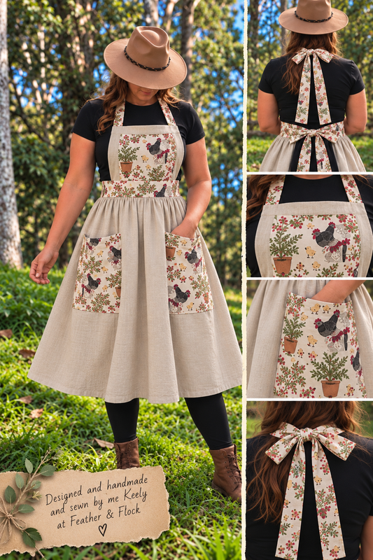 Beige Handmade Apron
