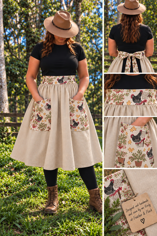 Beige Handmade Apron